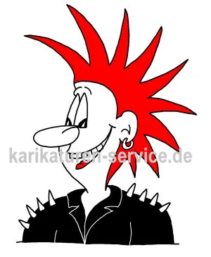 Produktbild Punker Karikatur als JPG