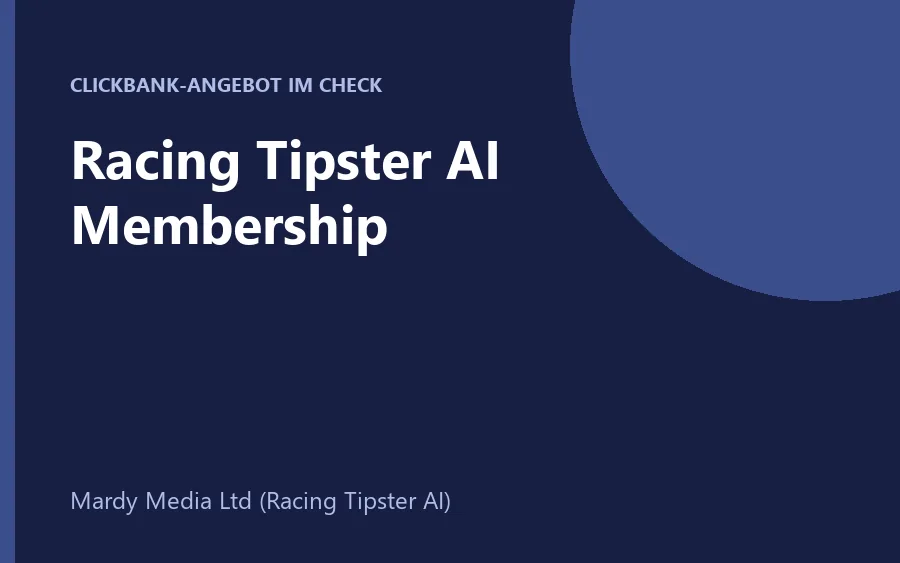 Racing Tipster AI Mitgliedschaft für Pferdewetten-Tipps