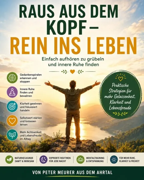 Buchcover Raus aus dem Kopf, rein ins Leben