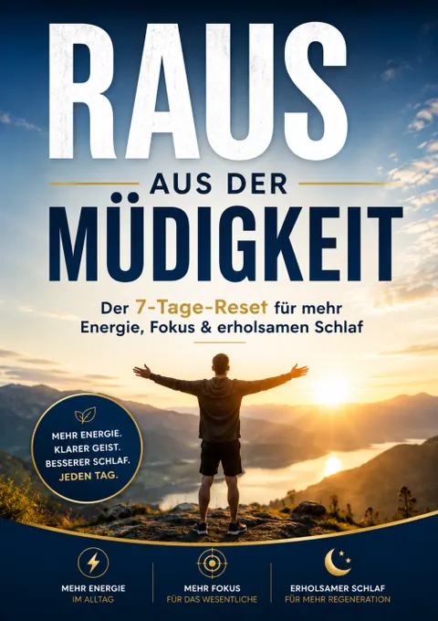 Produktbild Raus aus der Müdigkeit, E-Book mit 7-Tage-Reset