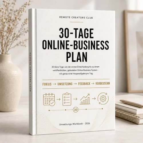 Produktbild RCC Workbook RCC 30-Tage Online-Business Plan