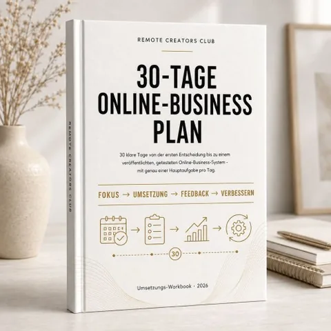 Produktbild RCC Workbook RCC 30-Tage Online-Business Plan