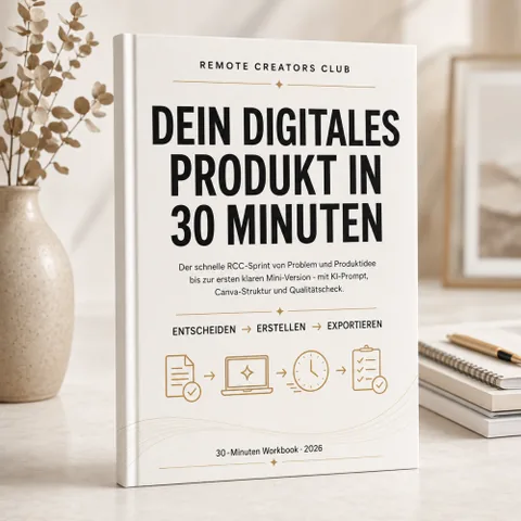 Produktbild RCC Workbook RCC Dein digitales Produkt in 30 Minuten