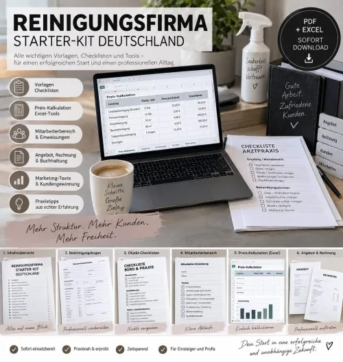 Produktbild Reinigungsfirma Starter-Kit Deutschland