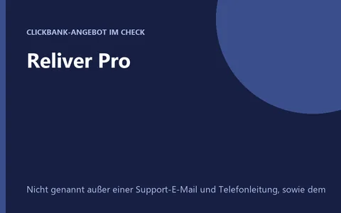 Produktbild Reliver Pro