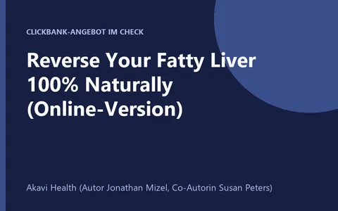 Produktbild Reverse Your Fatty Liver Programm