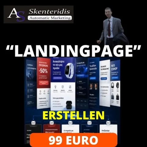 Werbebild von Robotics Marketing für die Erstellung einer Landingpage