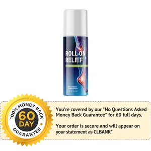 Roll On Relief 60-Tage-Garantie-Abzeichen