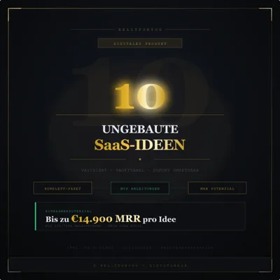 Produktbild SaaS Vault: 10 ungebaute SaaS-Ideen (Standard)
