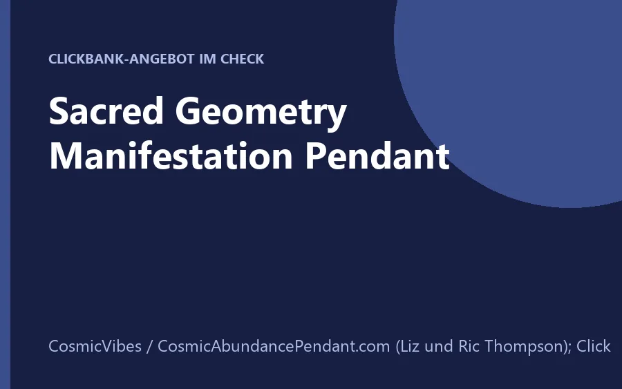 Sacred-Geometry-Anhänger mit Sri-Yantra-Motiv