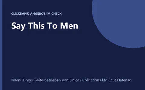 Say This To Men, Buch und Hörbuch von Marni Kinrys
