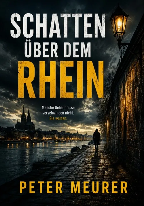 Buchcover Kriminalroman Schatten über dem Rhein