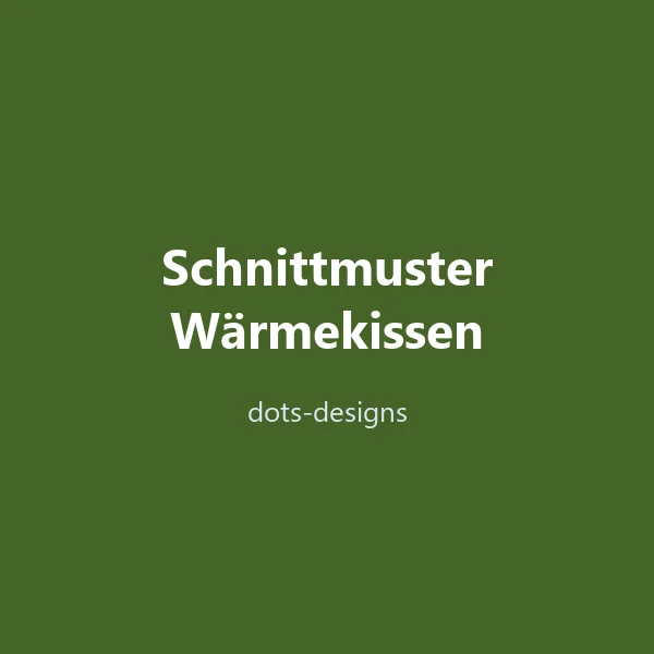 Produktbild Schnittmuster Wärmekissen