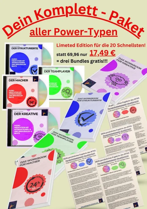 Produktbild PowerTypen Komplettpaket von Seelengarten-Phoenix