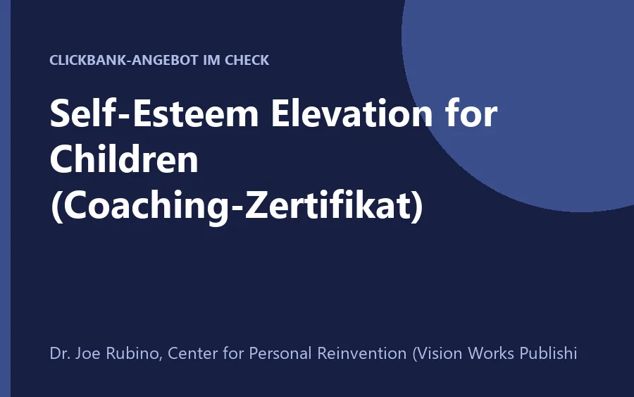 Bild des Programms Self-Esteem Elevation for Children