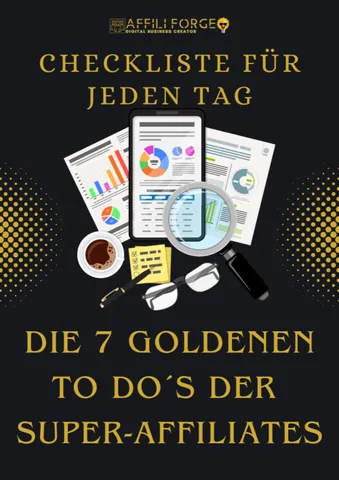 Produktbild der Checkliste Die 7 goldenen To-Dos der Super-Affiliates