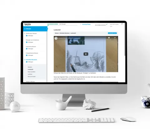 Produktbild Skizzen Video-Kurs mit E-Book