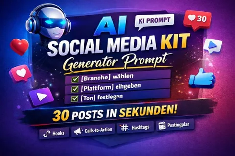Produktbild Social Media Post Generator KI-Prompt