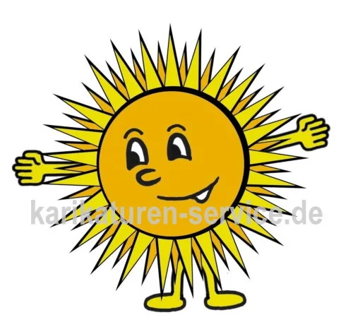 Produktbild Sonne Karikatur als JPG