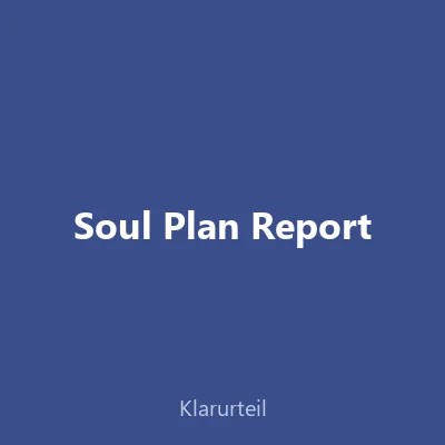 Titelbild des Soul Plan Reports von Sandra Hirsch