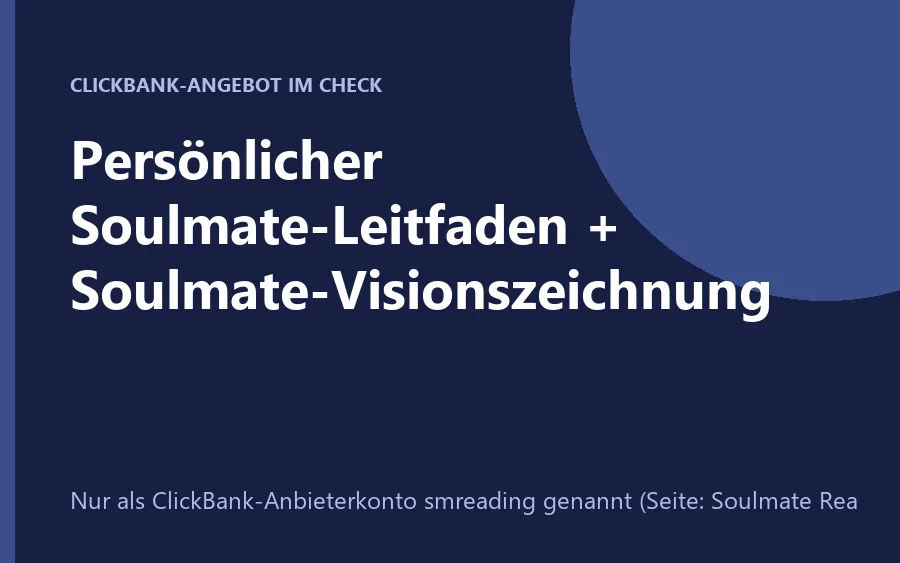 Persönlicher Soulmate-Leitfaden mit Visionszeichnung