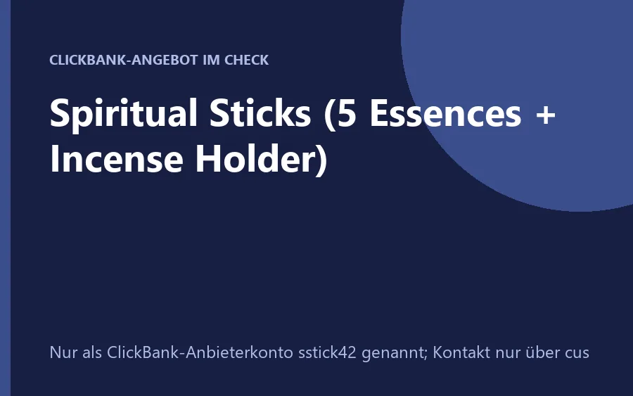 Produktbild des Spiritual Sticks Räucherbundles