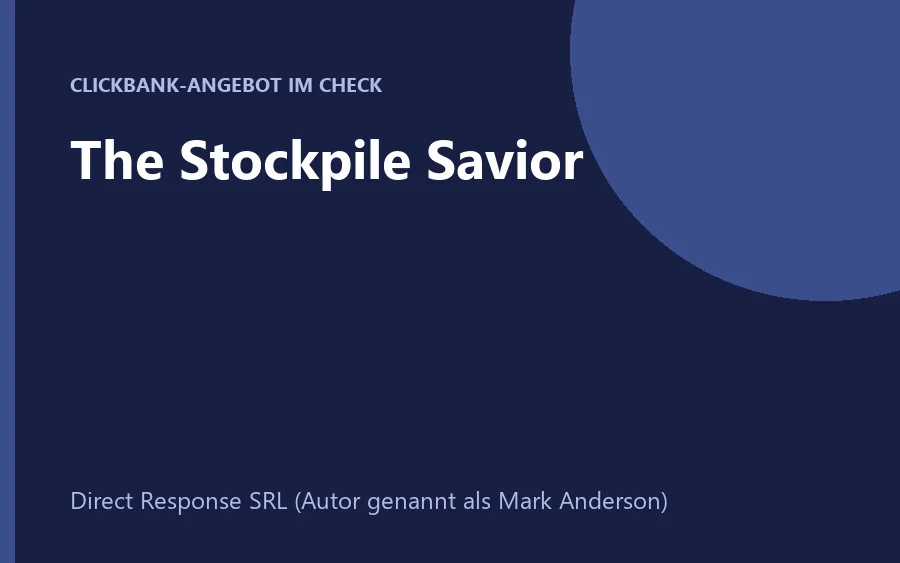 Produktbild The Stockpile Savior