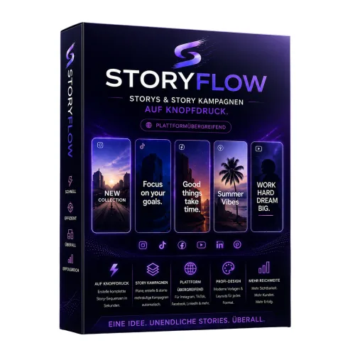 StoryFlow Basic KI-Werkzeug für Storys, Carousels und Beiträge