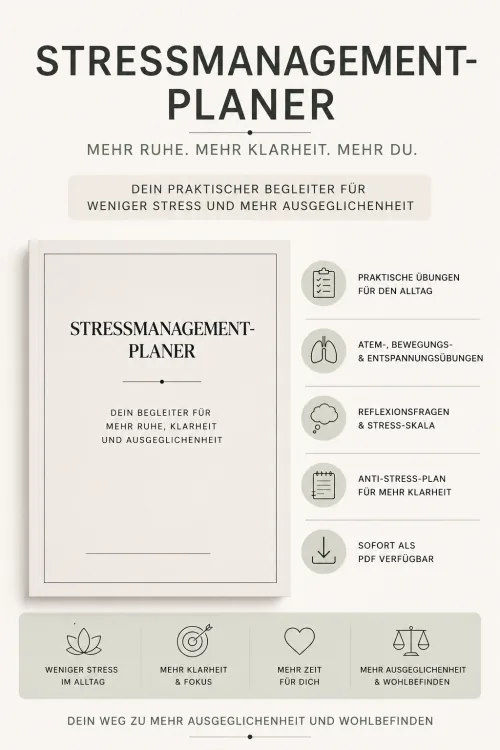 Produktbild Stressmanagement-Planer als PDF