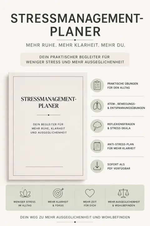 Produktbild Stressmanagement-Planer als PDF