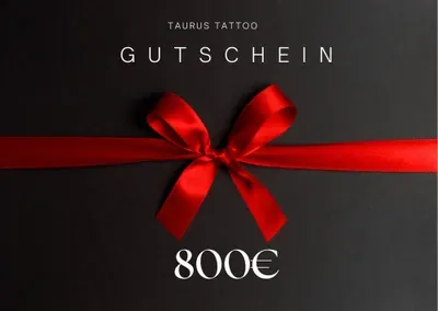 Produktbild Taurus Tattoo Gutschein über 800 Euro