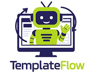 Produktbild KI Website Template mit WordPress-Website von Templateflow
