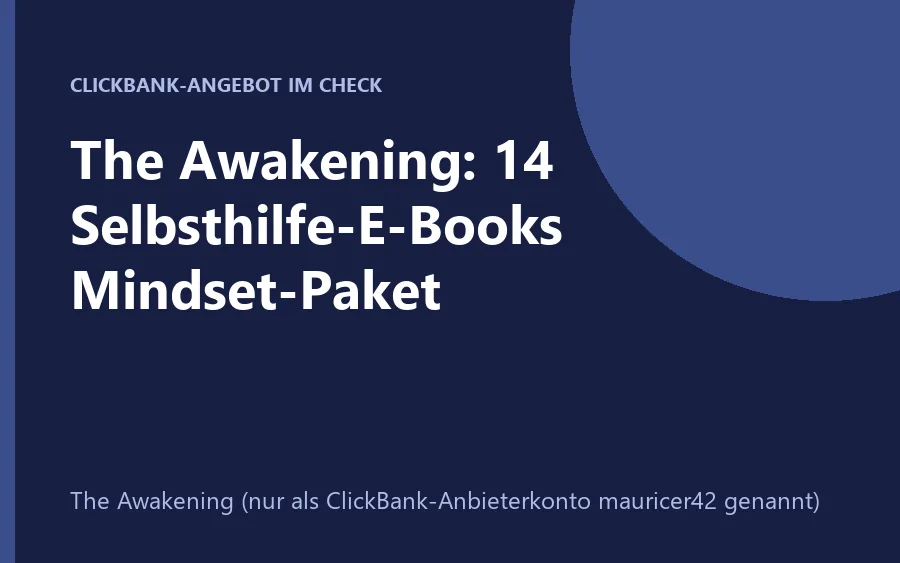 Mindset-Paket The Awakening mit 14 Selbsthilfe-E-Books