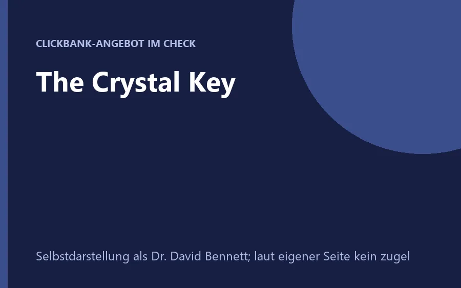 Produktbild The Crystal Key