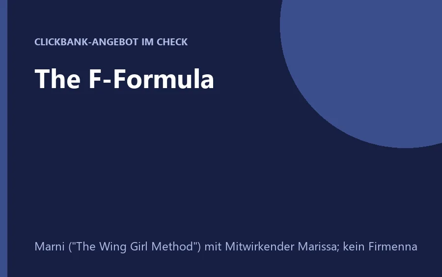 Produktbild The F-Formula