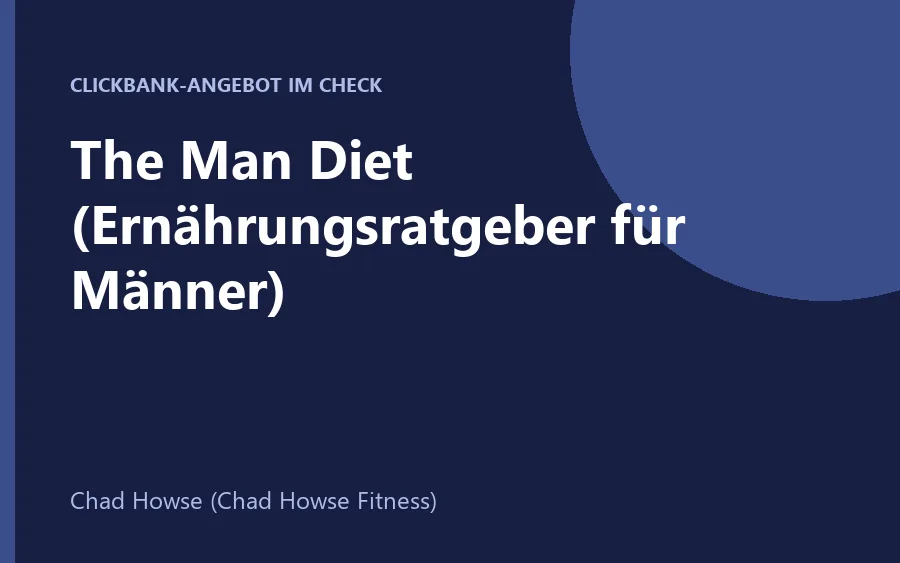 Produktbild The Man Diet