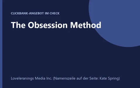 Produktbild von The Obsession Method