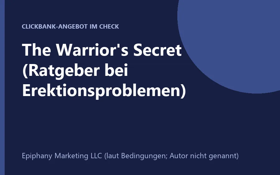Produktbild The Warrior's Secret