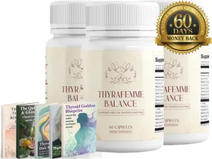Thyrafemme Balance Schilddrüsen-Nahrungsergänzungsmittel Flasche