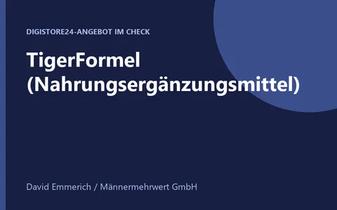Produktbild TigerFormel Nahrungsergänzungsmittel