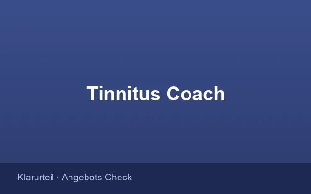 Bestellformular des Tinnitus Coach Onlinekurses