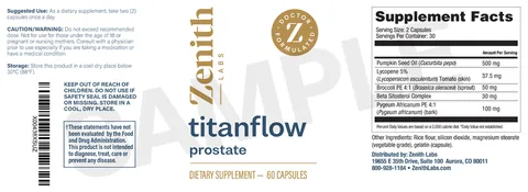 TitanFlow Produktetikett