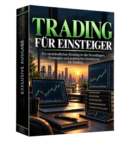 Produktbild des Leitfadens „Trading für Einsteiger“ von Digistore24