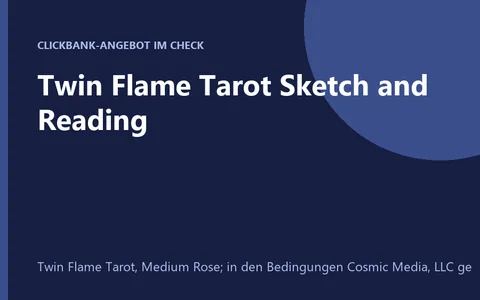 Angebotsseite Twin Flame Tarot Sketch and Reading