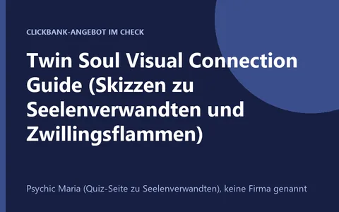 Angebot Twin Soul Visual Connection Guide