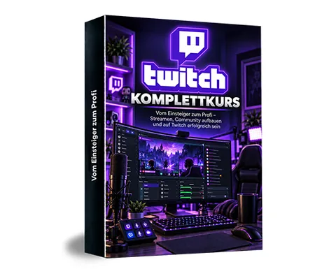 Produktbild Twitch Live-Streaming Komplettkurs (Videokurs)