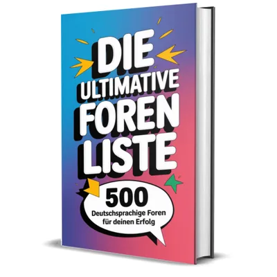 Produktbild Die ultimative Foren Liste: 500 deutschsprachige Foren (Michael Kotzur)