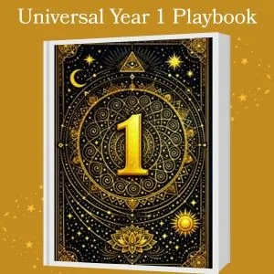 Titelbild zum Numerologie-Ratgeber The Universal Year 1 Playbook
