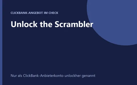 Trainingsprogramm Unlock the Scrambler für Beziehungen