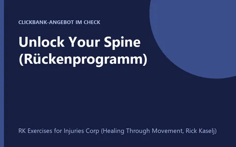 Dehnprogramm Unlock Your Spine gegen Rückenschmerzen